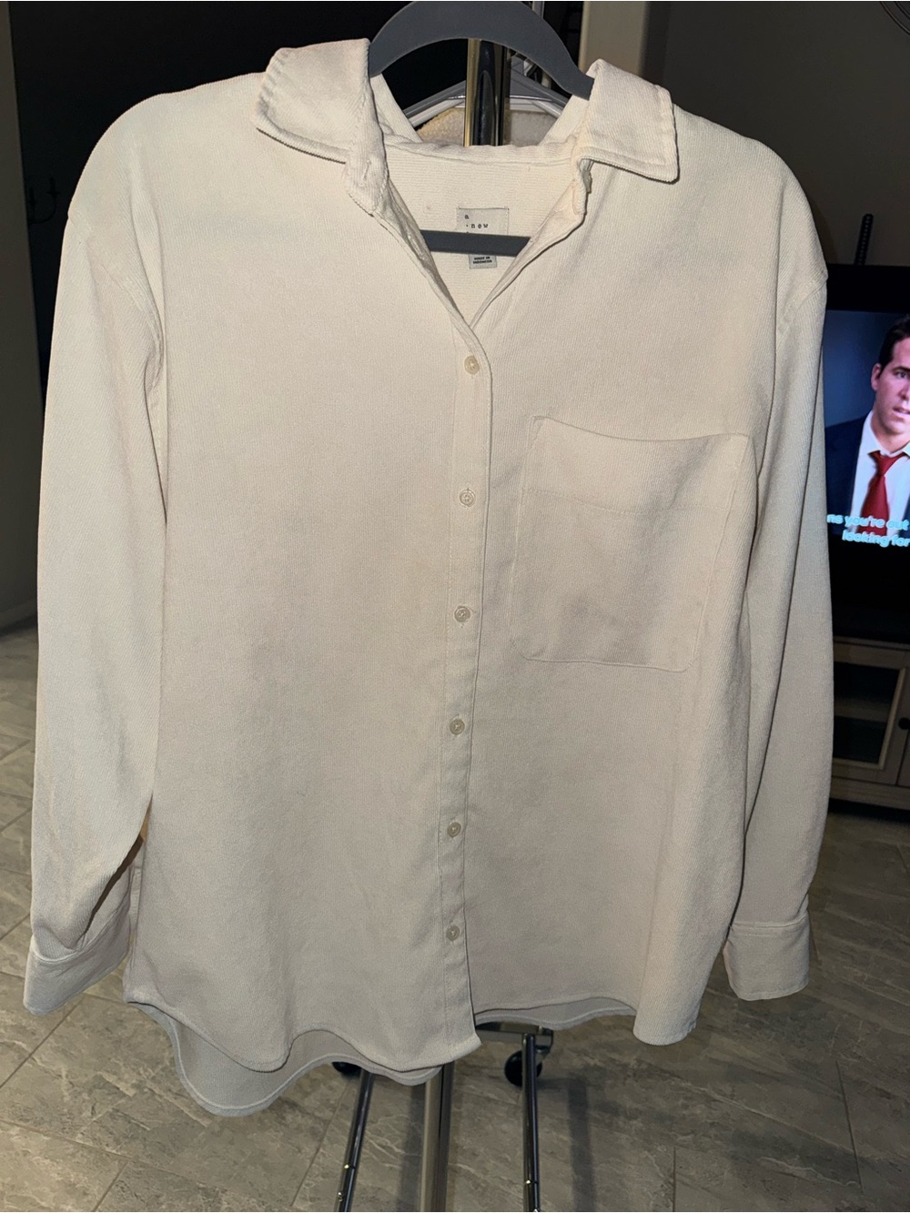 Light Cream Button-Up Shirt
